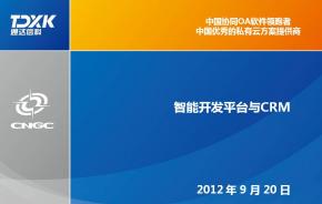 2013版通达OA产品亮点展示:智能开发平台与CRM