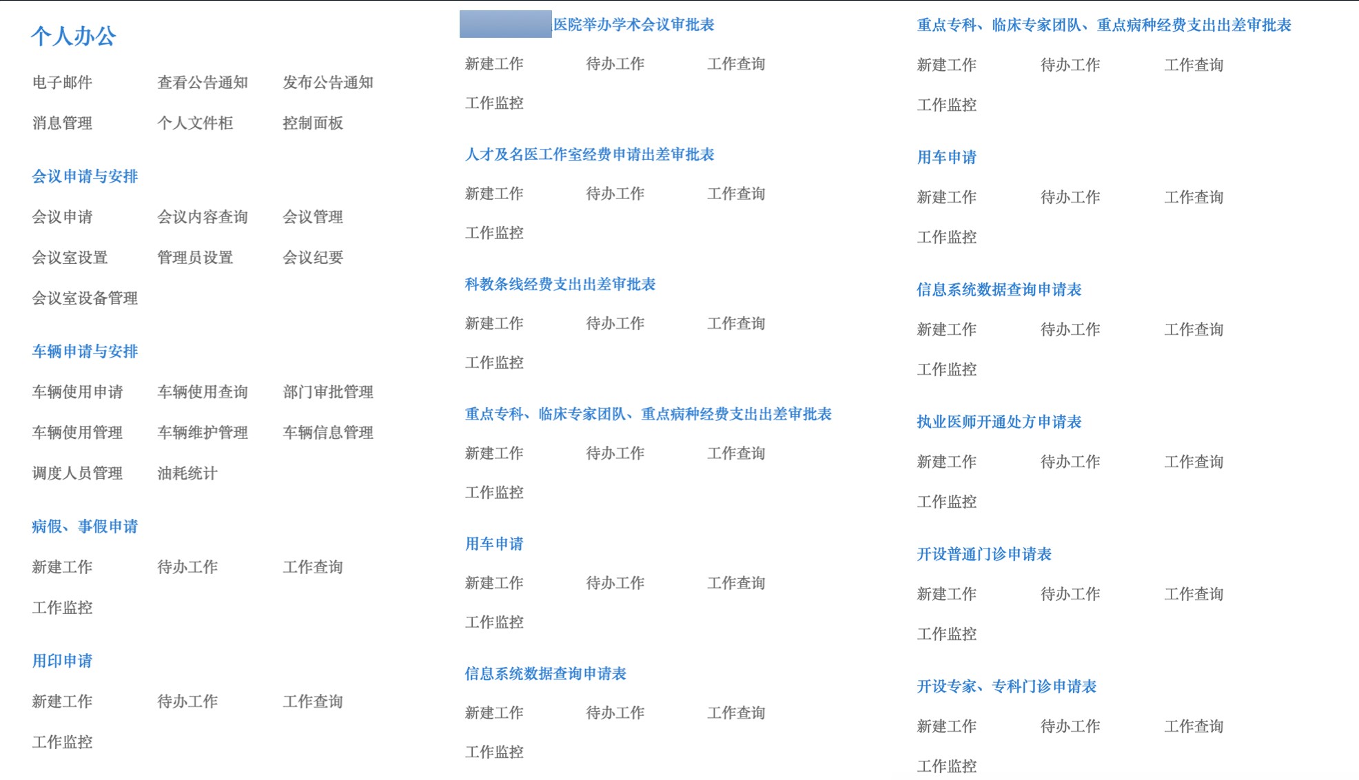 根据使用习惯，定制常用业务流程至协同OA平台菜单，便于使用