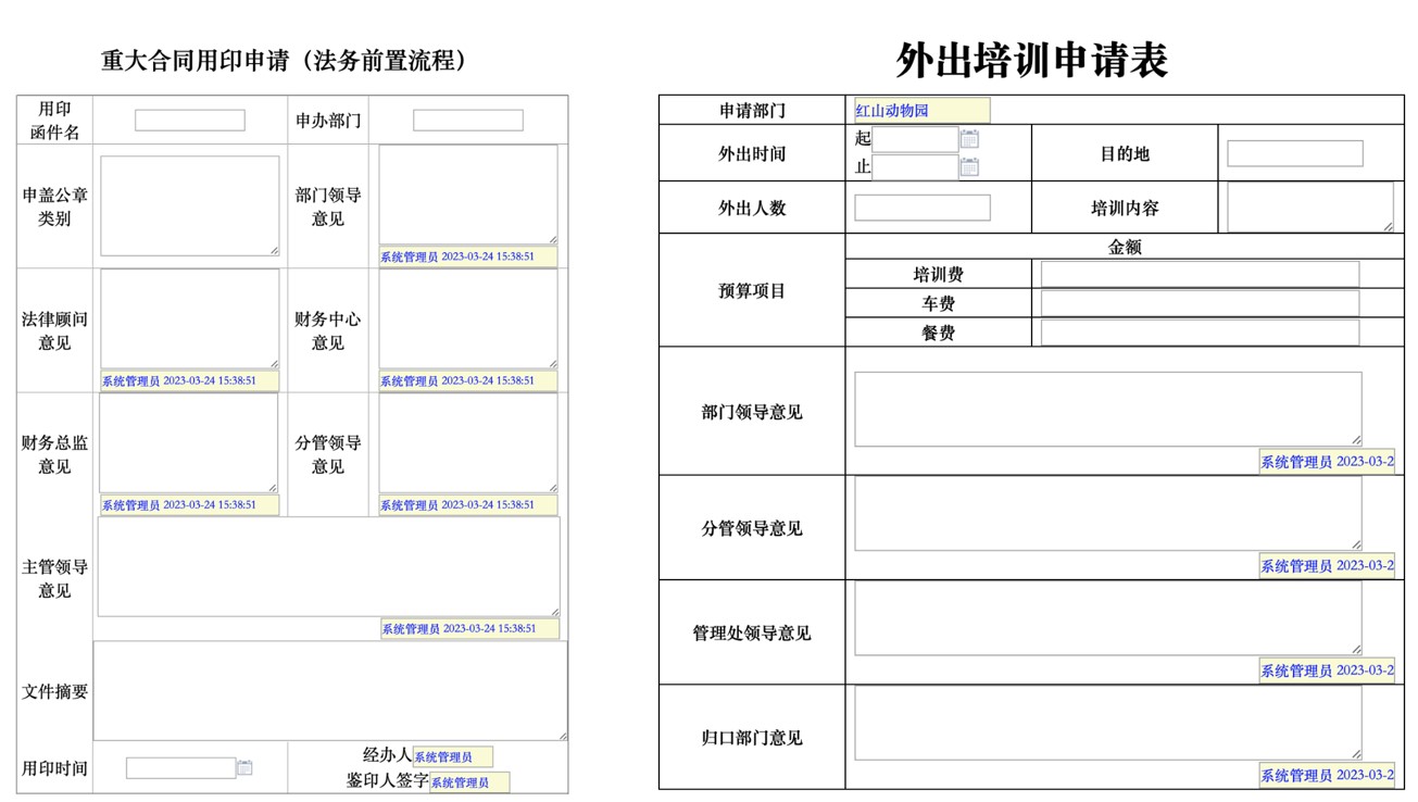 用印和培训流程