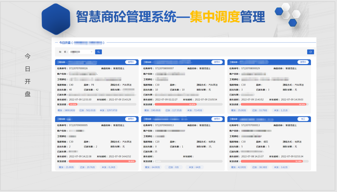 智慧商砼管理系统—集中调度管理3