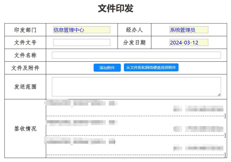 子流程文件印发实现各类文件套红模板领导原笔迹签名